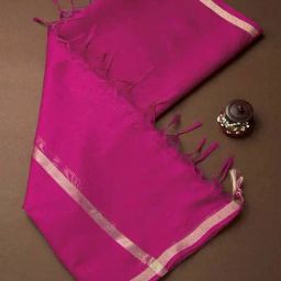 Soch Rani Pink Plain Dupatta-image-70