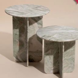 Muun Home Brown Norge Marble Short Table-image-98