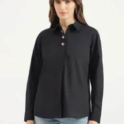 United Colors Of Benetton Black Cotton Regular Fit Shirt-picture-26