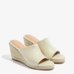 LUNA BLU by Westside Ivory Wedge Sandals-picture-14