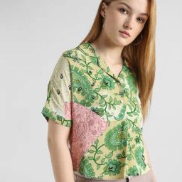 Only Multicolor Viscose Printed Shirt-image-66
