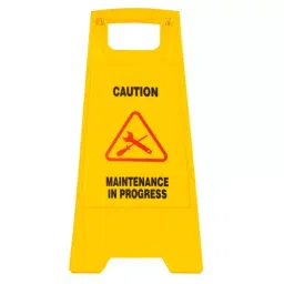 Mrinmoyee Yellow Plastic Maintenance in Progress Caution Board IN0636-picture-14