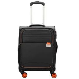 Skybags Twentyfour7 Pro Ink Black Solid Soft Cabin Trolley Bag - 26 cm-image-60