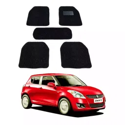 Auto Pearl DB7M183 PVC and Plastic Standard Mat for Maruti Suzuki Swift 2005 (Black)-image-87