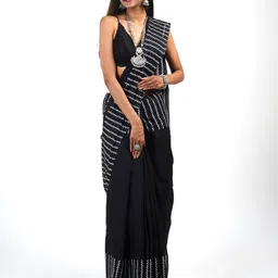 TEEJH Striped Pure Cotton Saree-picture-44