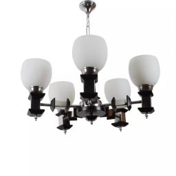 ELIANTE Chandelier Silver Metal Indoor Semi Flush Mount-image-57