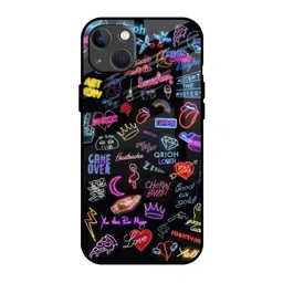 QRIOH Quirky Printed iPhone 13 Back Case Mobile Accessories-35