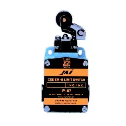 JAIBALAJI Cee EM 45 Series Limit Switch with Normal Roller Lever Overlapping 1NO + 1NC Contact 10 Amp Continuous current, 45-72-11