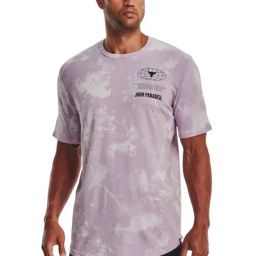 Under Armour Purple Cotton Regular Fit Printed Sports T-Shirt-picture-7