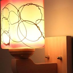 1ST TIME Pink & White Solid Glass Traditional Cylinder Wall Lamps Wall Lamps-picture-19