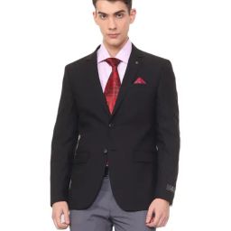 Van Heusen Black Slim Fit Blazer-image-39