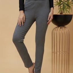 Globus Grey Blended Regular Fit Treggings-image-111