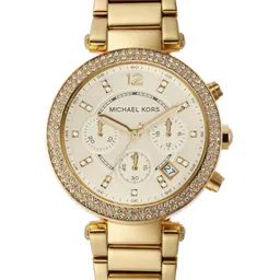 Michael Kors Women Chronograph Cream-Coloured Dial Watch MK5354I-image-77