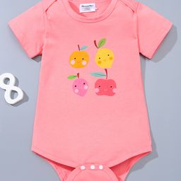 Kookie Kids Short Sleeves Onesies Fruits Print - Pink-picture-25