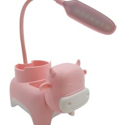 Crackles Cute Cow Animal Table Lamp Rechargeable Desk Lamp with Pen Holder Phone Stand Study Desk Light for Study Room Home Office (Color may Vary)-10