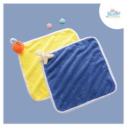 THE LITTLE LOOKERS Pack Of 2 Star Fish Applique Towels - Yellow & Navy Blue-image-46