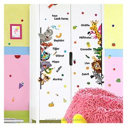 Jaamso Royals Cartoon Animals Design Self Adhesive Wall Sticker For Home Decoration-image-2