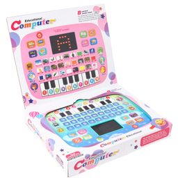 House of kids Piano Laptop with LED Screen & Music Computer Tablet - Pink-12