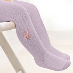 SYGA Cotton Mesh Rabbit Detail Stockings - Purple-picture-48