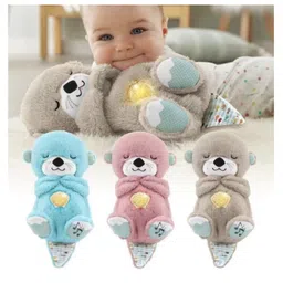 ARCADE TOYS Breathing Teddy Bear Toys Portable Plush Baby Toy With Breathing Motion, Soothing Sound, Lights And Music (Pack of 1 Design And Color May Vary) - Height 25 cm-picture-16
