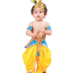 Itsmycostume Janmashtami Theme Lord Krishna Costume Set - Turquoise-picture-10