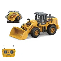 Magicwand 1:24 Scale Die-Cast JCB Bulldozer Box Packed Mustard] with Openable Doors, Working Lights and Shockers Pack of 1-picture-13