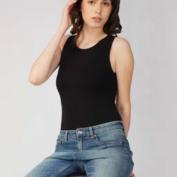 ONEWAY Cotton Slim Fit Round Neck Bodysuit-image-97