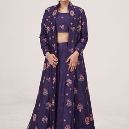 HIRIKA&DHRUTI Printed Top & Skirt Co-Ords-image-12