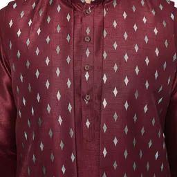 MAAHI FABS Printed Brocade Nehru Jacket image 2