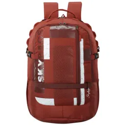 Skybags Campus Plus 33 Ltrs Red Medium Laptop Backpack with Rain Cover-image-42