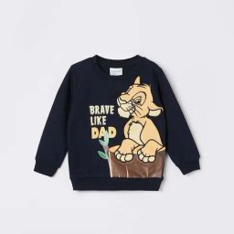 Juniors by Lifestyle Kids Navy Printed Regular Fit Sweatshirt-image-12