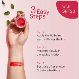 Turtle & Snail.Co Cranberry Lip Tint & Balm with Vitamin C & SPF 30 - 20 gm image 5