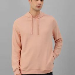 Allen Solly Jeans Pink Cotton Regular Fit Hooded Sweatshirt-picture-21
