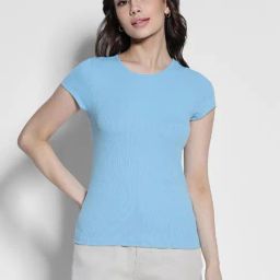 American Eagle Outfitters Blue Slim Fit T-Shirt-image-36