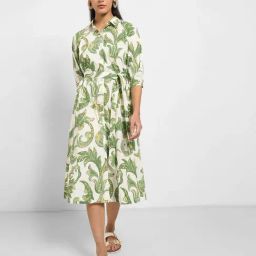 Akkriti by Pantaloons Green Printed Casual Dress-image-83