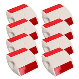 Ladwa Stud Road Reflectors for Road safety Plastic Red & White, LDW-ROADSTUDWHITE-PK25 (Pack of 25)-40