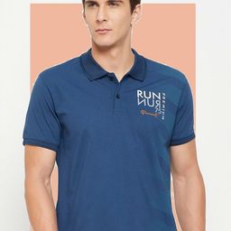MOUNTAIN COLOURS Polo Collar Applique Regular Fit T-shirt-image-94