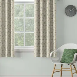 DDECOR Live Beautiful Grey Polyester 5 ft Window Curtain-image-68