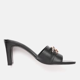 Kenneth Cole Block Heels with Metallic Details image 2