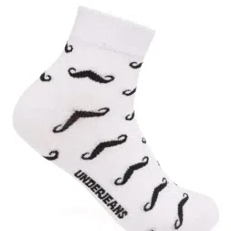 UnderJeans by Spykar White Printed Socks-image-72