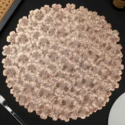 Dakshya Industries2-Pcs Self Design Round Table Placemats-image-15
