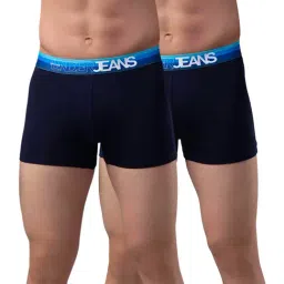 UnderJeans by Spykar Navy Trunks - Pack of 2-picture-17