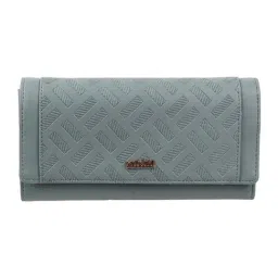 Mochi Grey Textured Small Wallet for Women-11