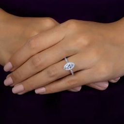 925 Silver Marquise AAA Grade American Diamond Solitaire Ring for Women & Girls-image-52