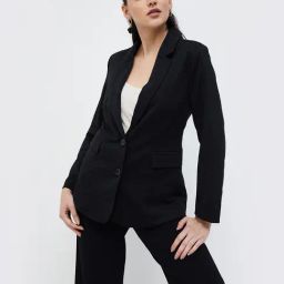 Code by Lifestyle Black Regular Fit Blazer-image-80