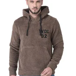 Woodland Khaki Regular Fit Regular Fit Hooded Sweatshirt-image-49