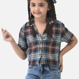 Crimsoune Club Kids Multicolor Chequered Shirt-image-69