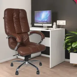 Adiko Systems Tan Leatherette High Back Executive Chair-image-52