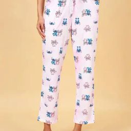 Dreamz by Pantaloons Lilac Cotton Printed Pyjamas-image-55