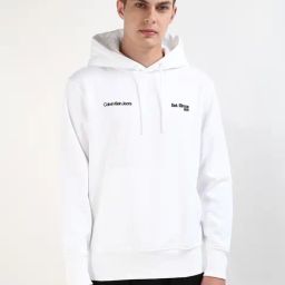 Calvin Klein White Regular Hooded Sweatshirt-picture-40
